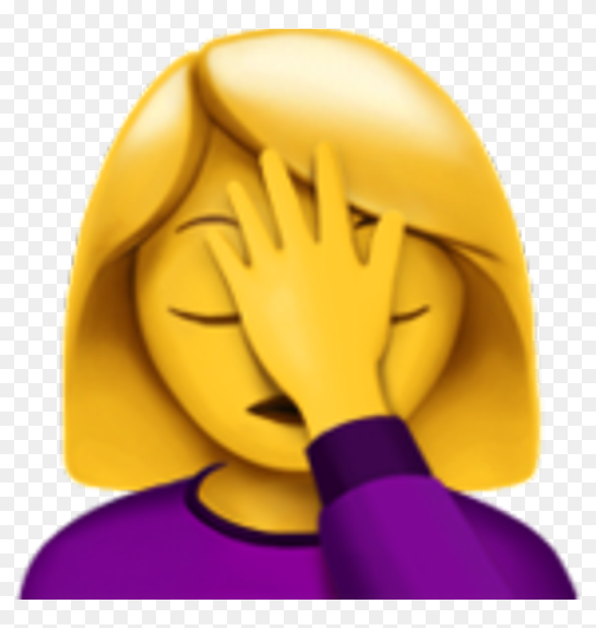 Woman Facepalming Emoji Clipart , Png Download Woman Facepalming