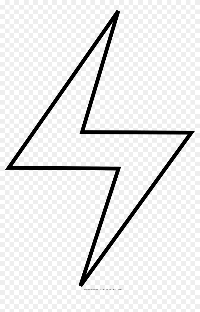 Lightning Bolt Coloring Pages - Triangle, HD Png Download - 834x1233 ...