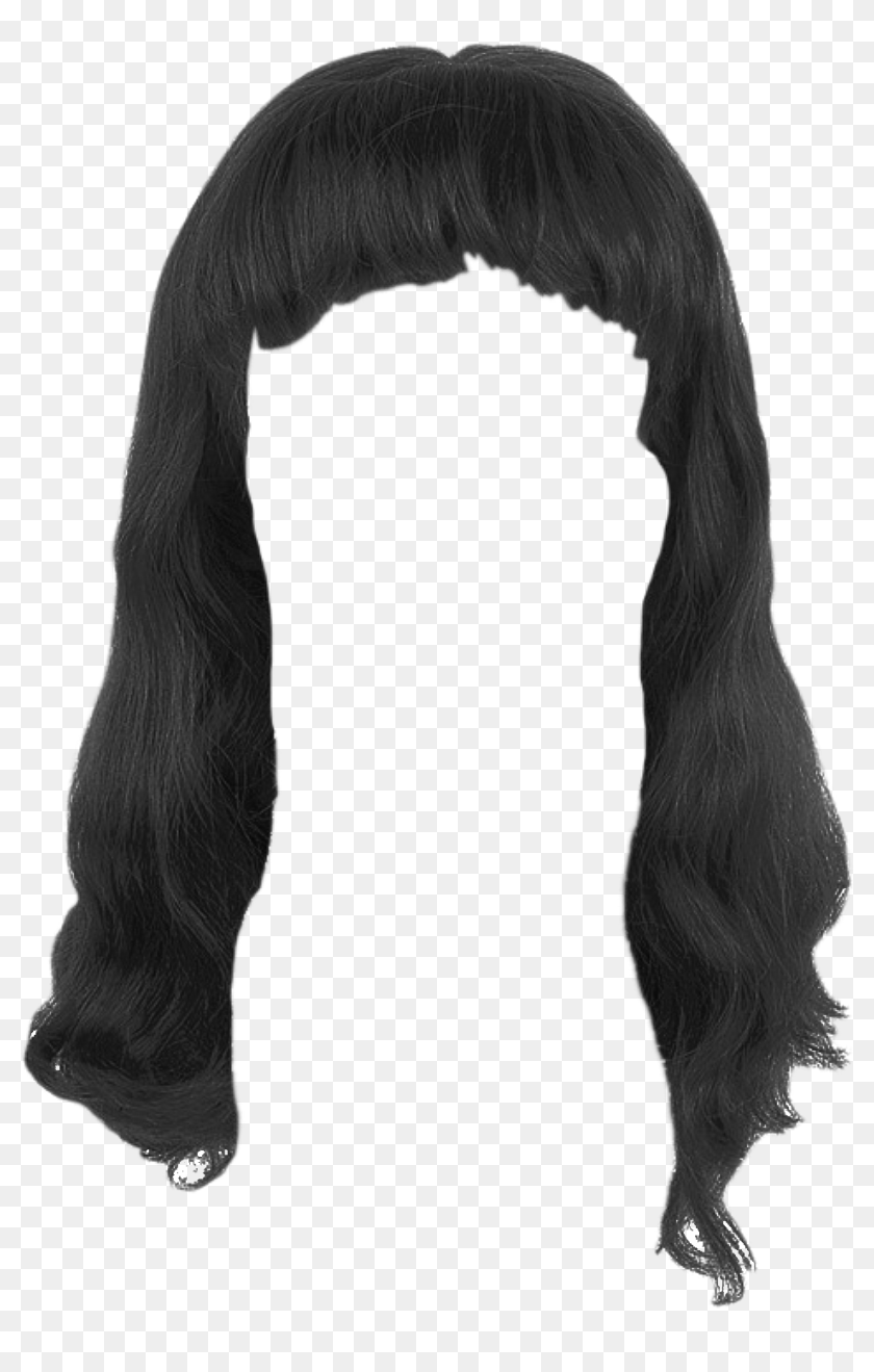 black wig transparent