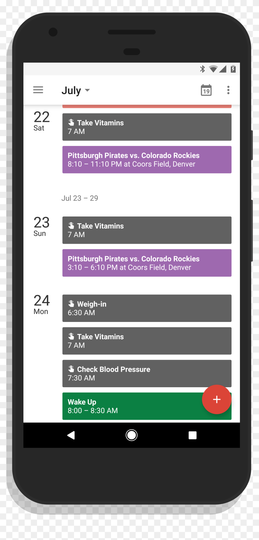 Android Google Calendar, HD Png Download 2134x3840 (6899851) PinPng