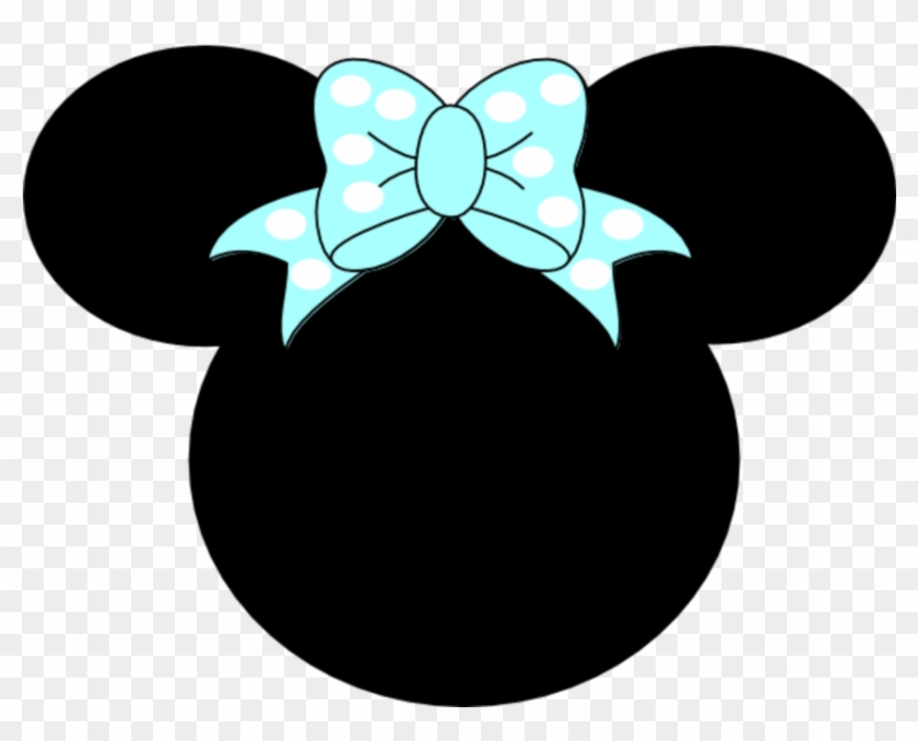 Mq Blue Bow Ribbon Minnie Minniemouse Disney Head Minnie