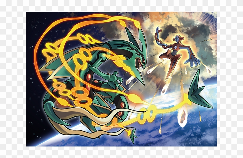 Shiny Mega Rayquaza vs Shiny Primal Groudon and Kyogre 