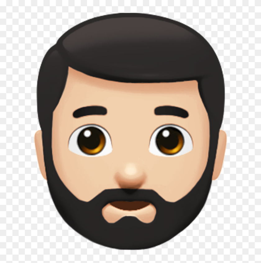 Iphone World Emoji Day Man - Whatsapp Beard Emoji, HD Png Download ...