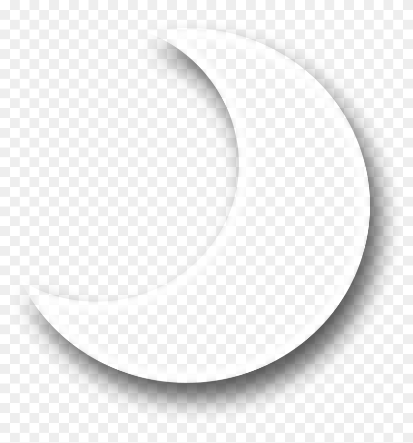 White Half Moon Png, Transparent Png - 1300x1300 (#6932284) - PinPng