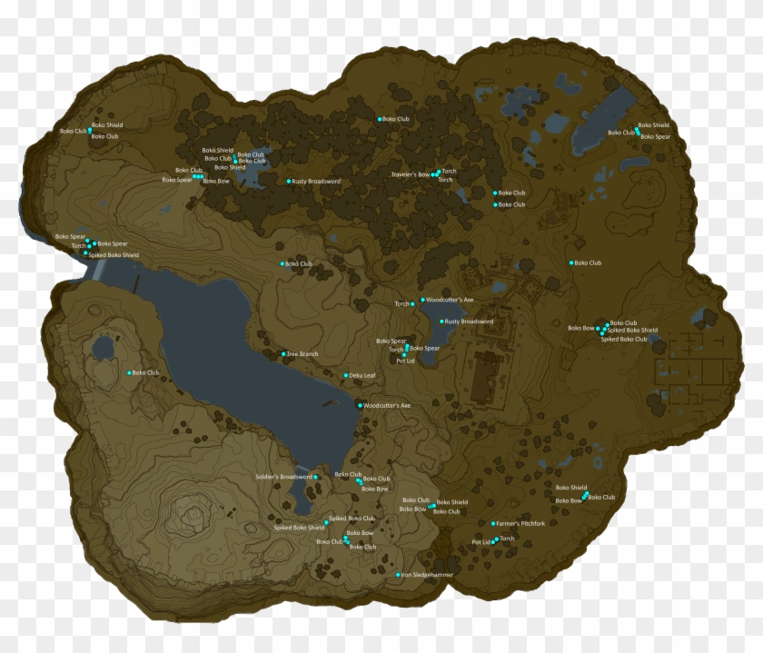 Weapon Spawn Map - Map, HD Png Download - 2380x1900 (#722682) - PinPng