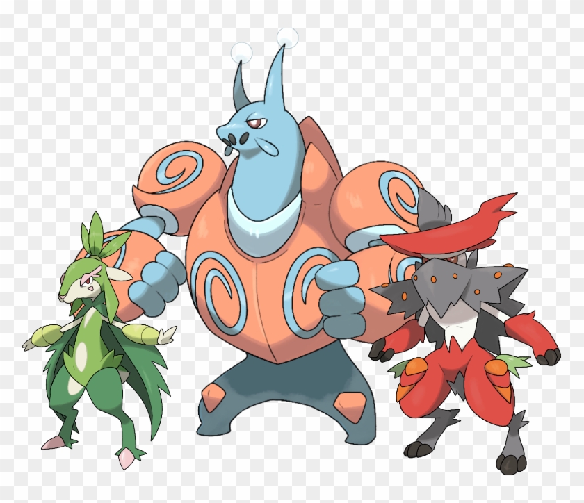 Pokemon X/Y Starters' Final Evolutions by CODE-umb87 on DeviantArt