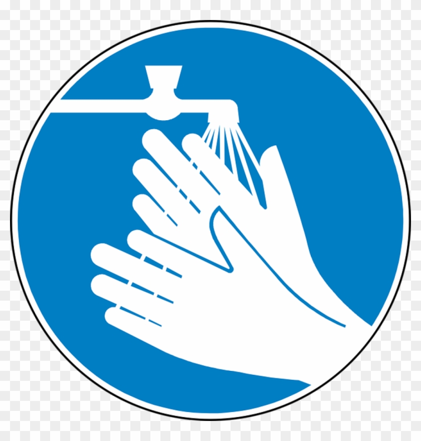 Wash Hands Symbol Wash Hands Clean Blue Free Vector Hand Washing HD Png Download 1024x1024 