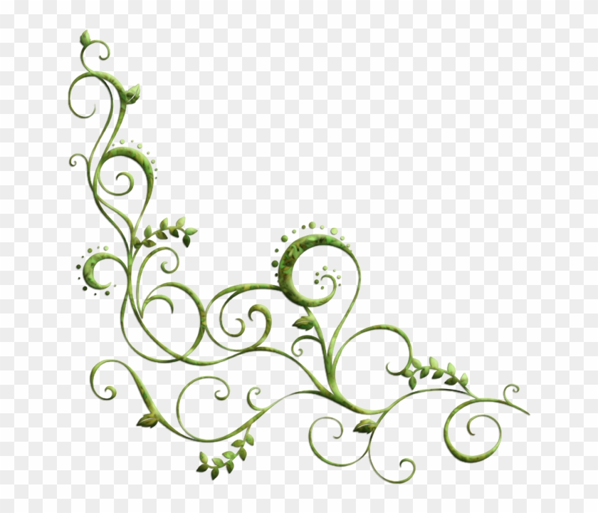 Scrollwork With Dots And Leaves Vine Tattoos, Flower, HD Png Download ...