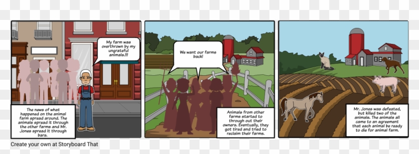 Animal Farm - Cartoon, HD Png Download - 1164x385 (#774088) - PinPng