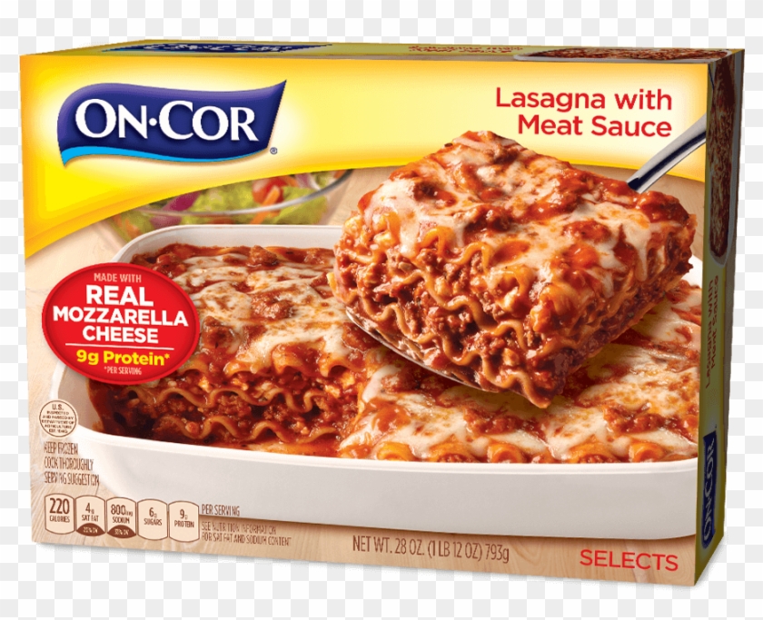 0g Trans Fat, A Good Source Of Protein And Made With - Encore Lasagna ...