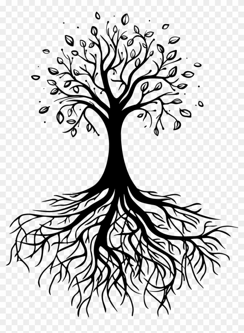 Transparent Tree Of Life With Roots - Vector Tree Root Png, Png ...