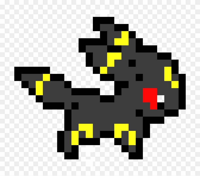 Pokemon - Umbreon - Pixel Art Minecraft Fortnite, HD Png Download ...