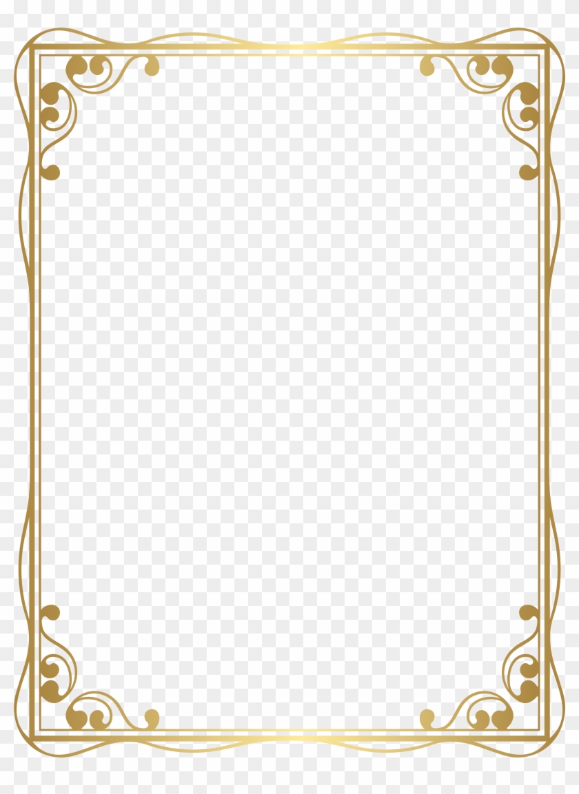 Border Frame Decorative Png Clip Art Image, Transparent Png - 6034x8000 ...