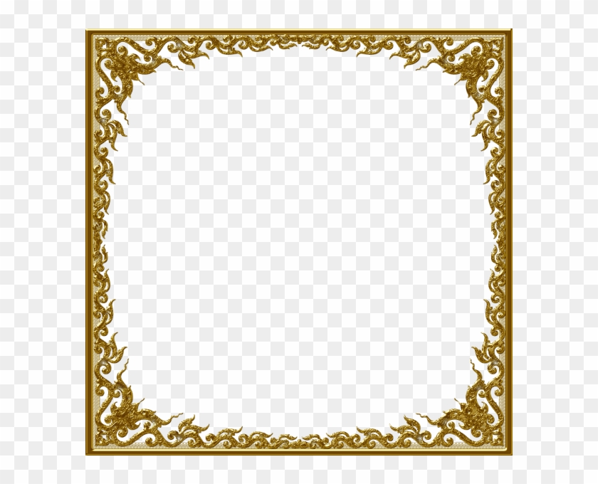 Gold Picture Frame Png - Quotation For Sensitive Person, Transparent ...