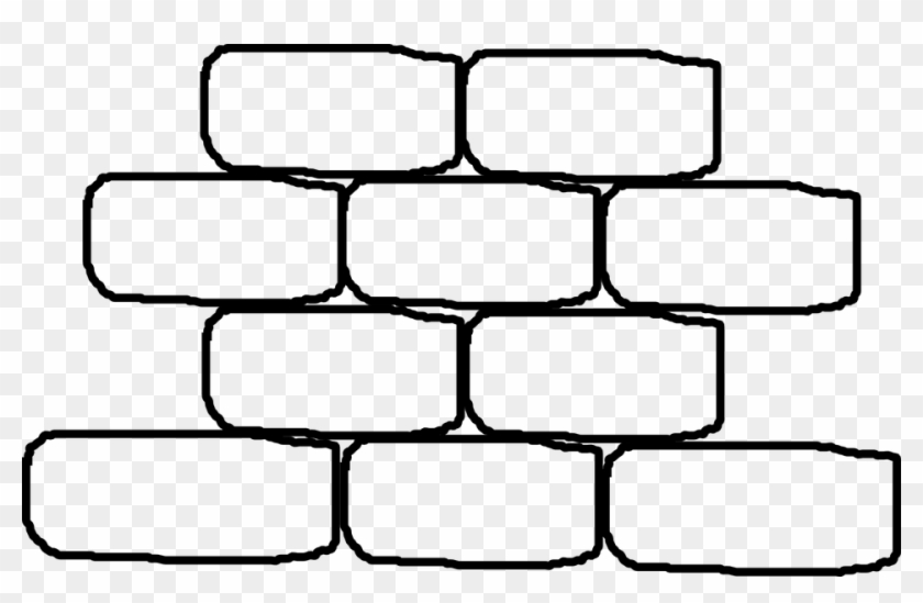 Brick Outline Png Brick Wall Clipart Black And White