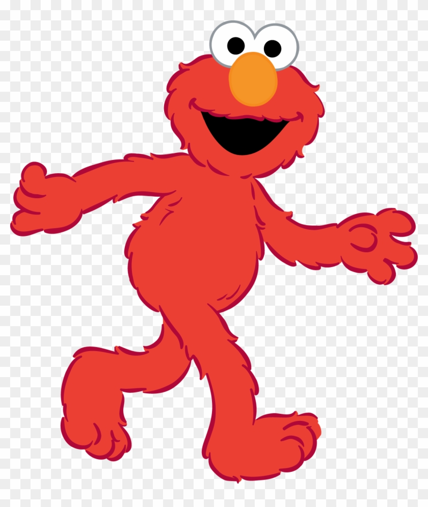 Sesame Street Clipart Big Bird - Sesame Street Elmo Cartoon, HD Png ...