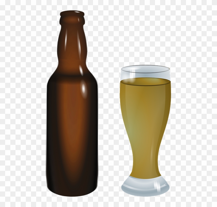 Bebidas Png - Beer Bottle And Glass Png, Transparent Png - 485x720 ...