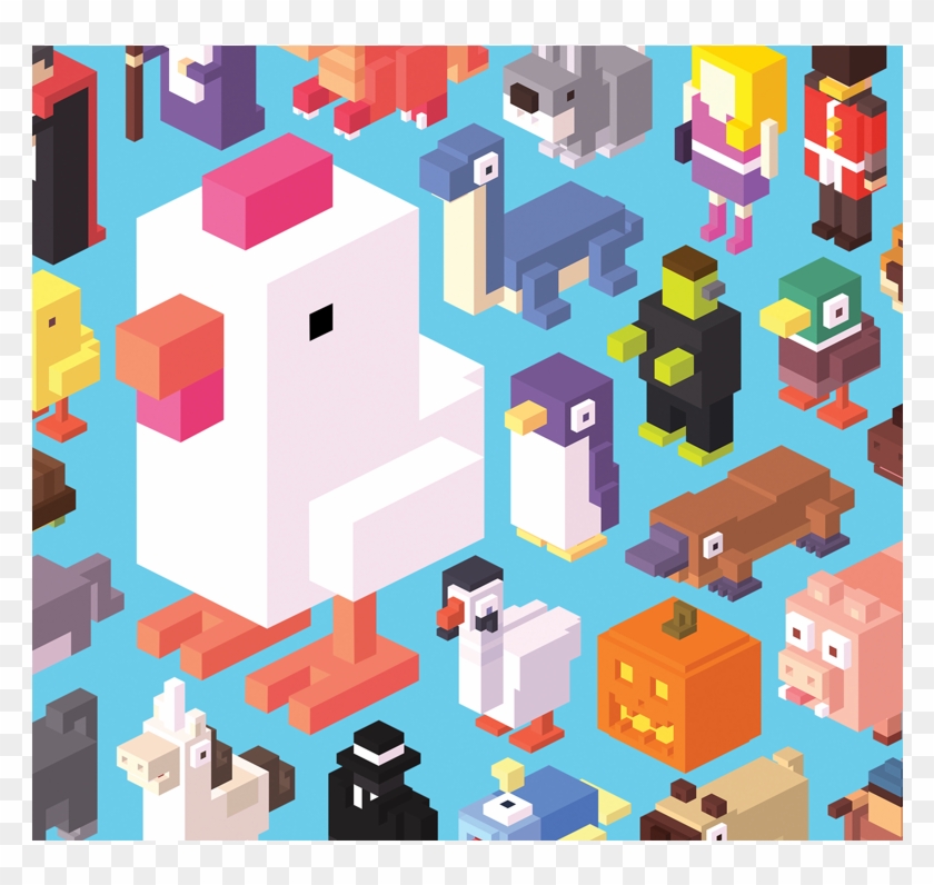 Characters From The Game Crossy Road - Crossy Road, HD Png Download ...