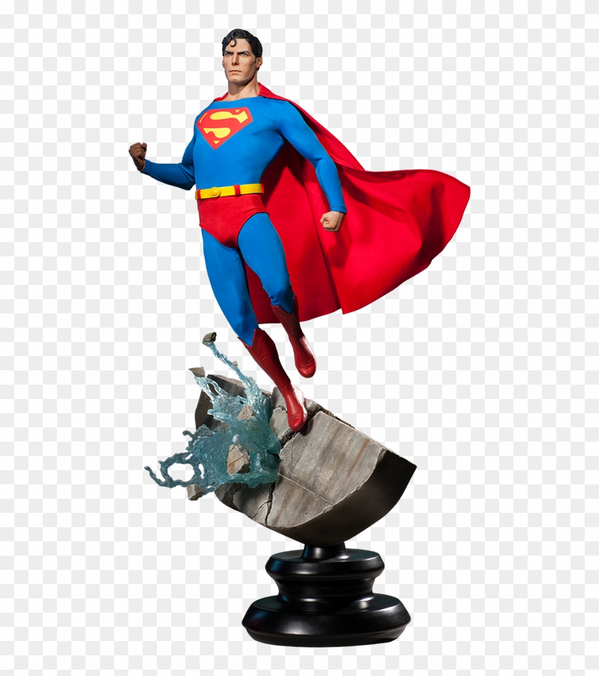 Christopher Reeve Version Estatua Superman Christopher Reeve Hd Png Download 480x869 914473 Pinpng