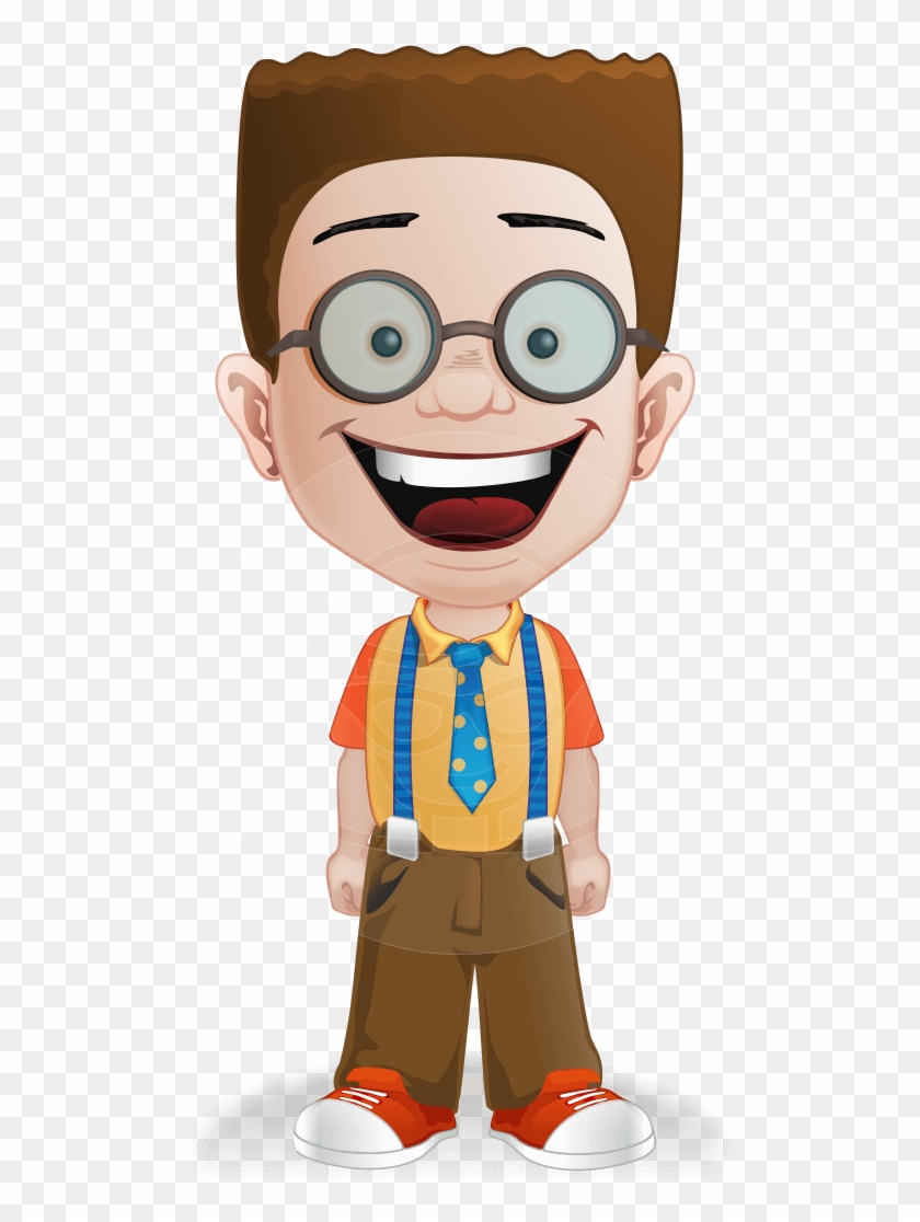 Clip Black And White Boy Huge - Nerd Nerdy Cartoon Character, HD Png ...