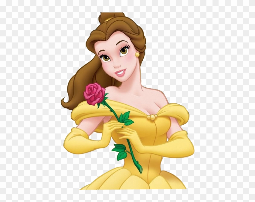 Disney Belle With Rose, HD Png Download - 547x600 (#962440) - PinPng