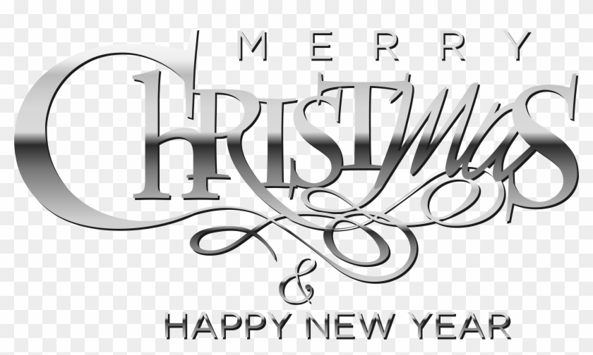 Clip Art Transparent Stock Happy New Year 18 Black Merry Christmas And Happy New Year Png Transparent Png Download 8000x4587 Pinpng