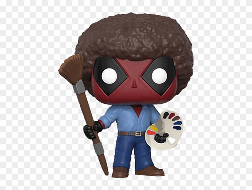 Playtime Bob Ross Pop Vinyl Figure - Deadpool Bob Ross Funko, HD Png ...