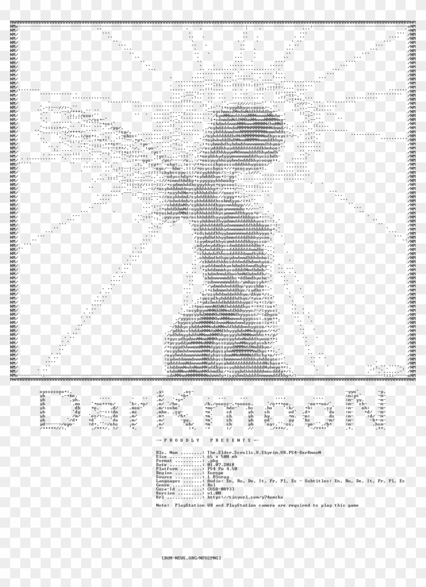 V Skyrim Vr Ps4 Darkmoon Illustration Hd Png Download 10x1596 Pinpng